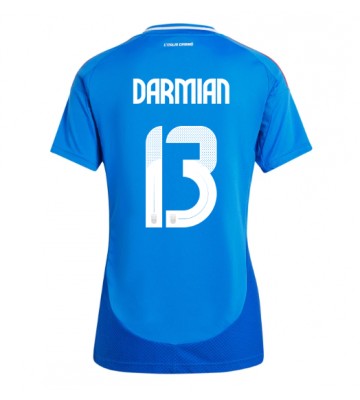 Italien Matteo Darmian #13 Hemmatröja Kvinnor EM 2024 Kortärmad